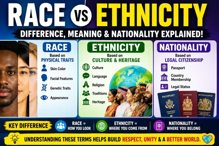 Race vs Ethnicity