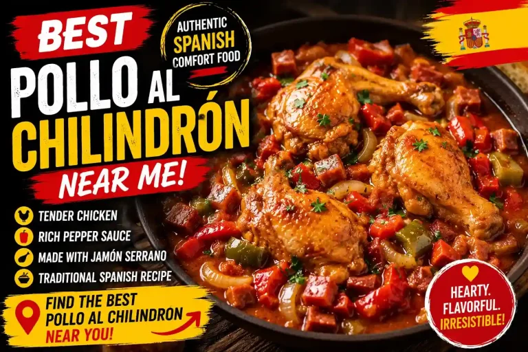 Delicious pollo al chilindrón feast