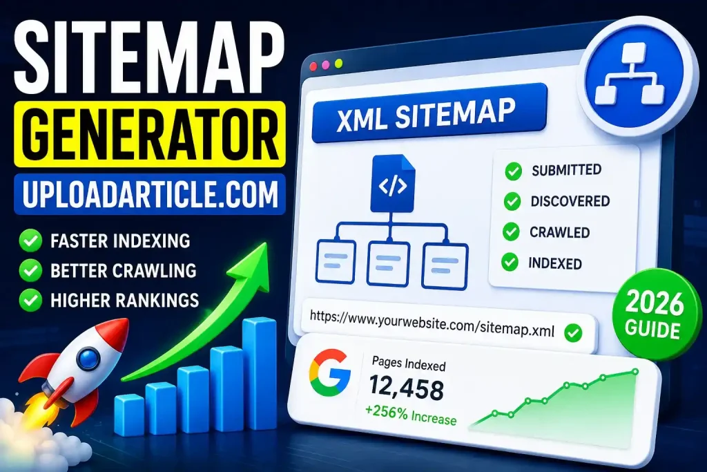Sitemap Generator UploadArticle.com