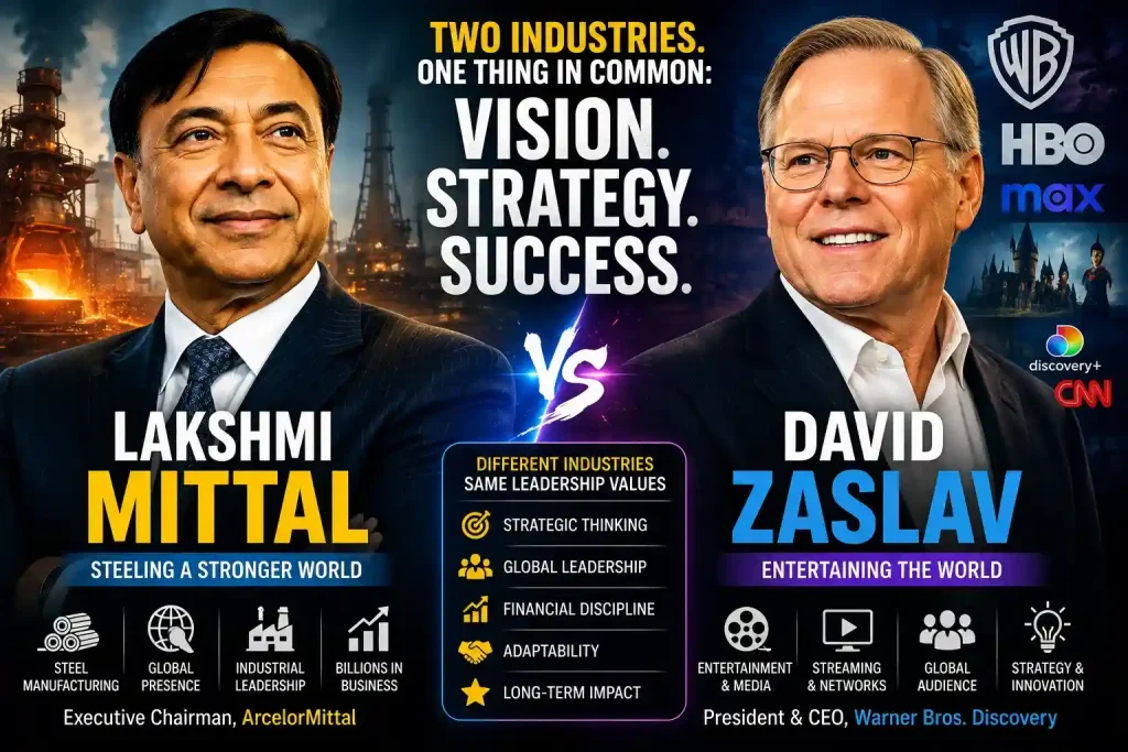 Lakshmi Mittal and David Zaslav Comparing Two Global Business Leaders