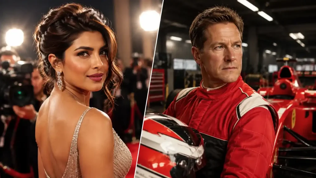 Priyanka Chopra and Michael Schumacher