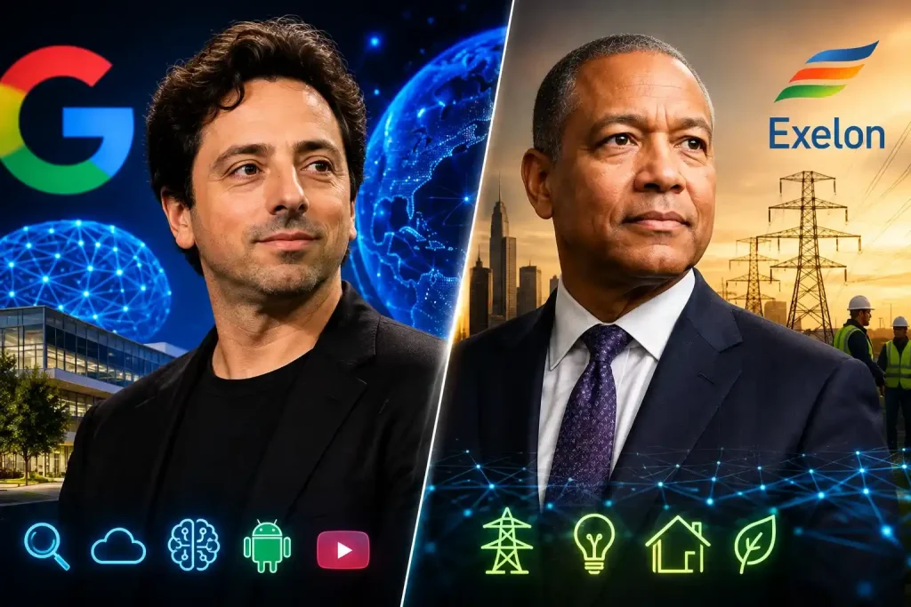 Sergey Brin and Calvin Butler