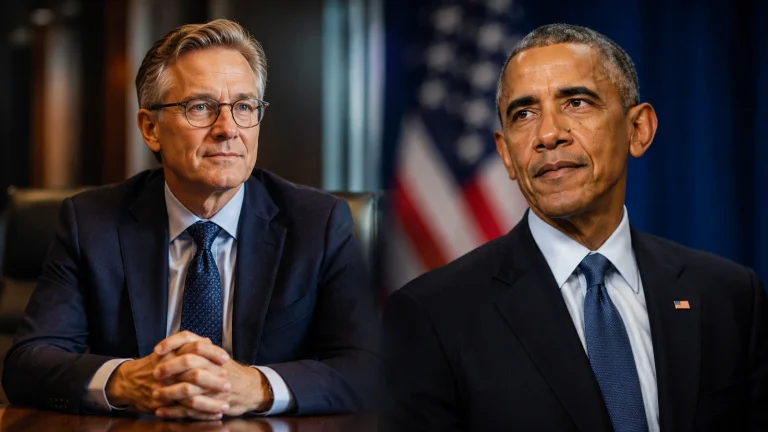 Dirk Van de Put and Barack Obama