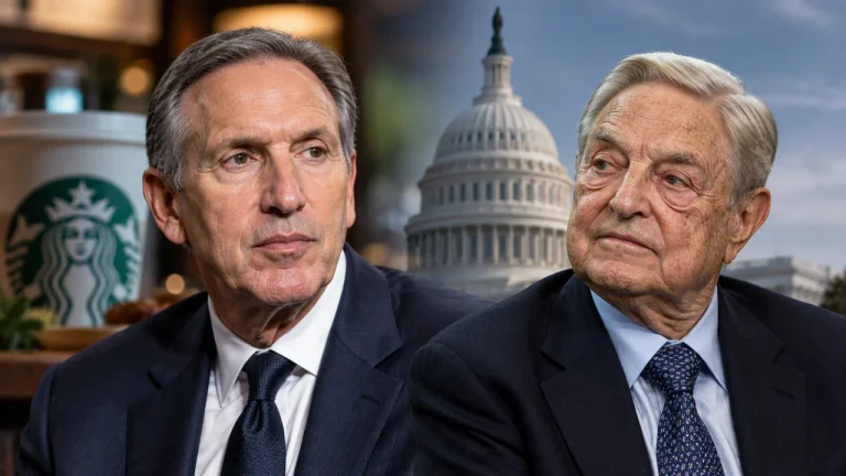 Howard Schultz and George Soros