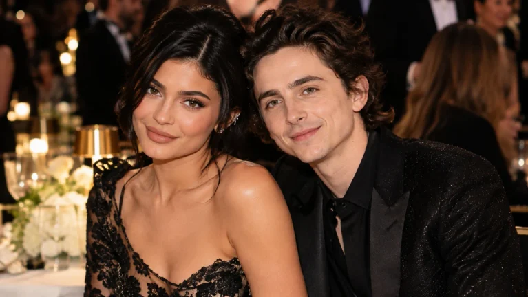 Kylie Jenner and Timothée Chalamet