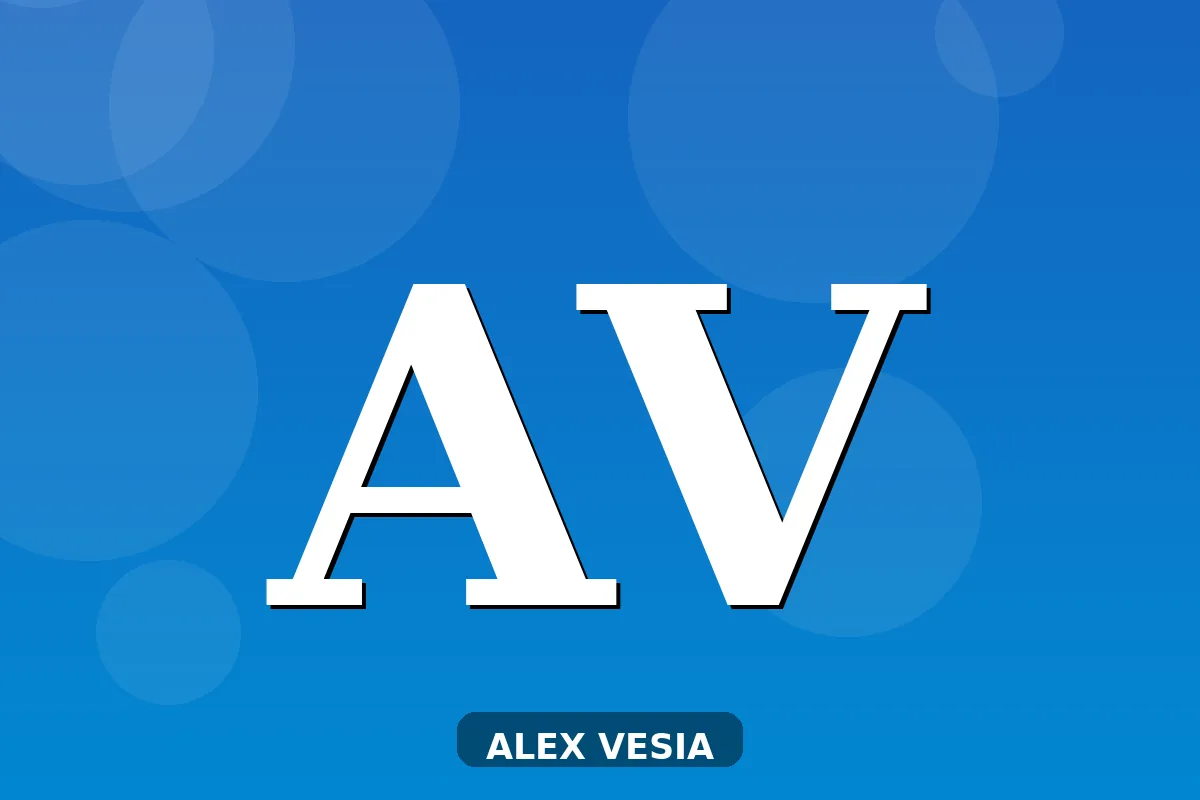 Abstract vector-style illustration representing Alex Vesia's Italian heritage