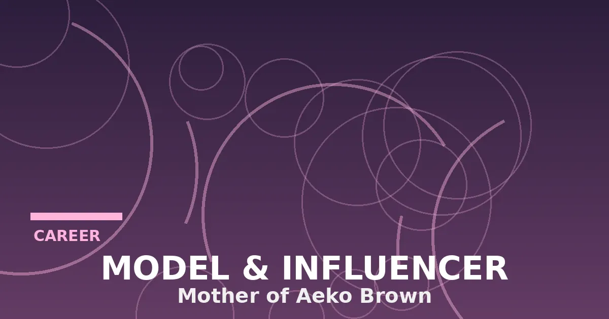 Stylized flat illustration of a camera and fashion motifs representing Ammika Harris's modeling and influencer career