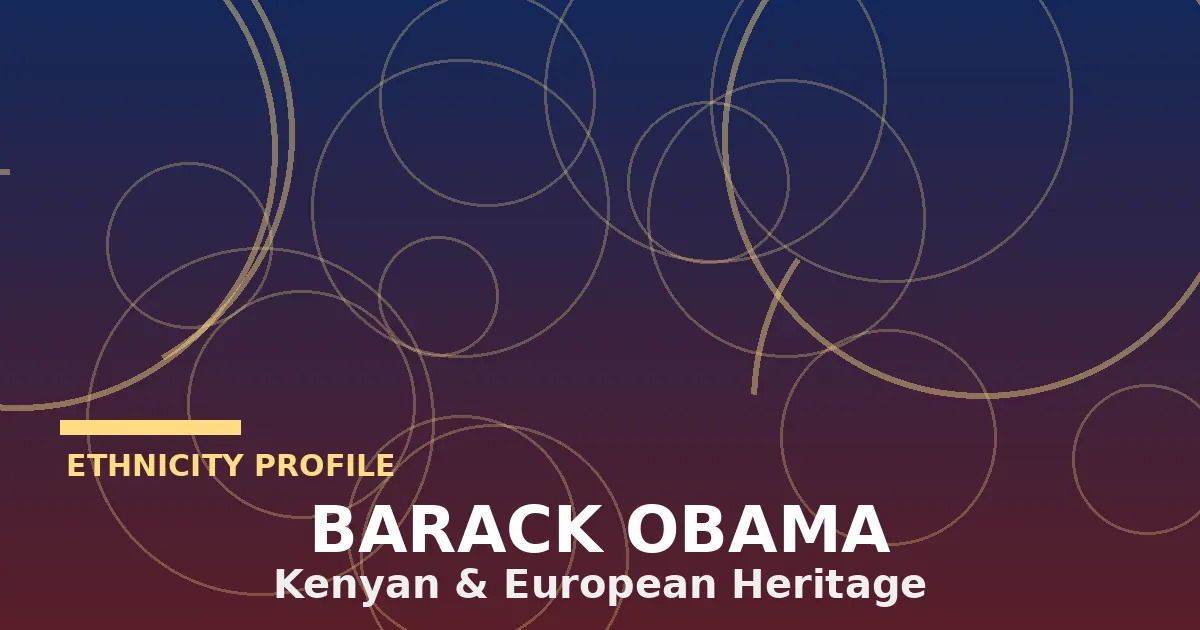 Stylized editorial illustration of Kenyan and American flag motifs representing Barack Obama's multiracial heritage