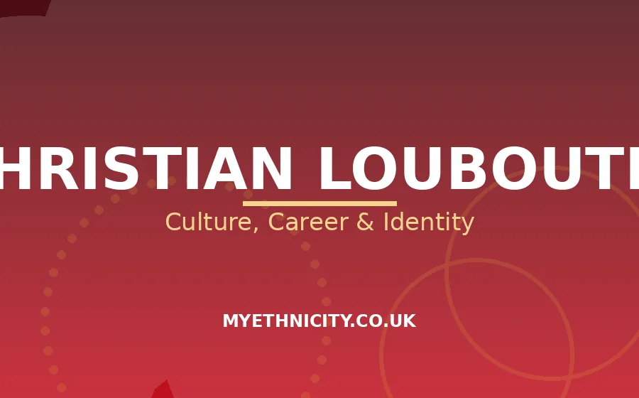 Editorial illustration on Christian Louboutin's French-Egyptian heritage and fashion empire