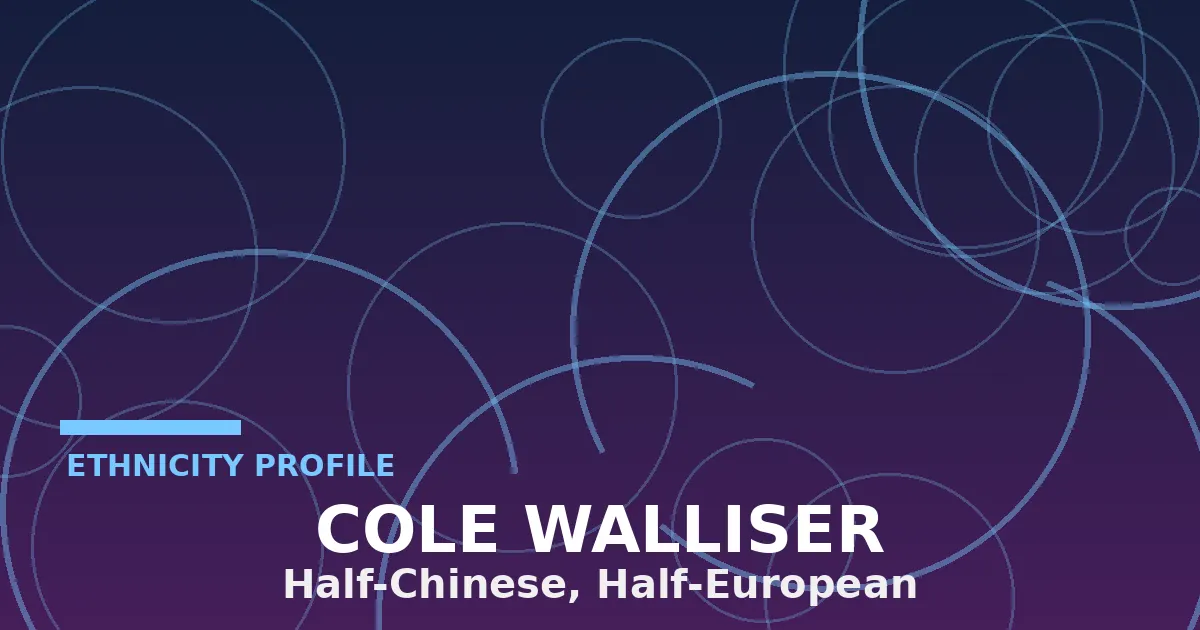 Stylized editorial illustration of a film camera and Chinese-European cultural motifs representing director Cole Walliser's mixed heritage