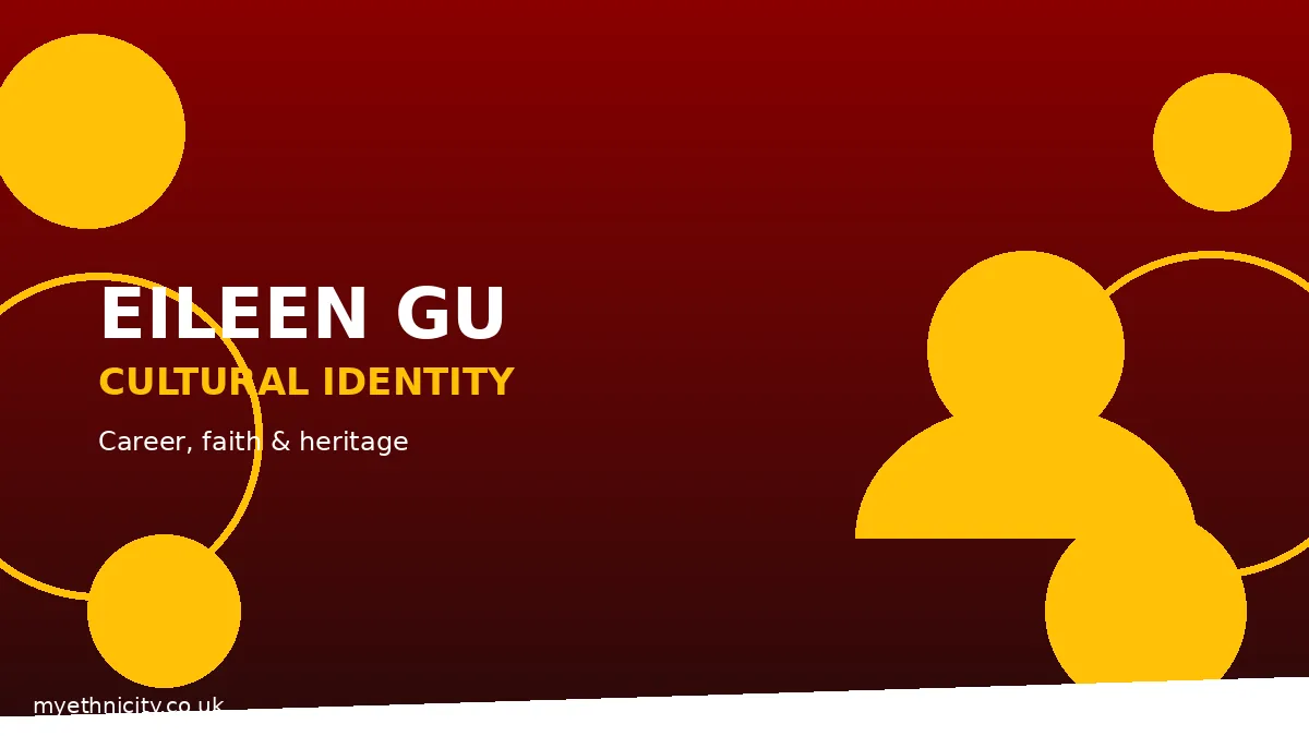 Eileen Gu career highlights and cultural identity, stylized editorial illustration