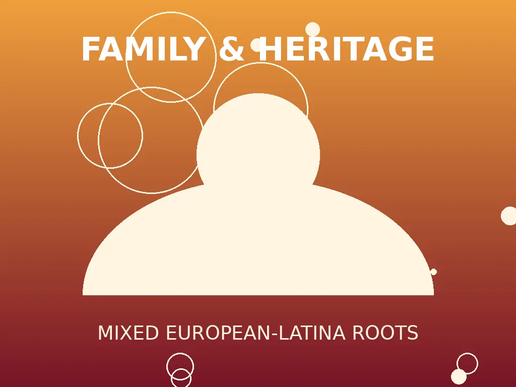 Stylized editorial illustration with British Isles and Mexican heritage motifs representing Fergie's English, Irish, Scottish, and Mexican ancestry