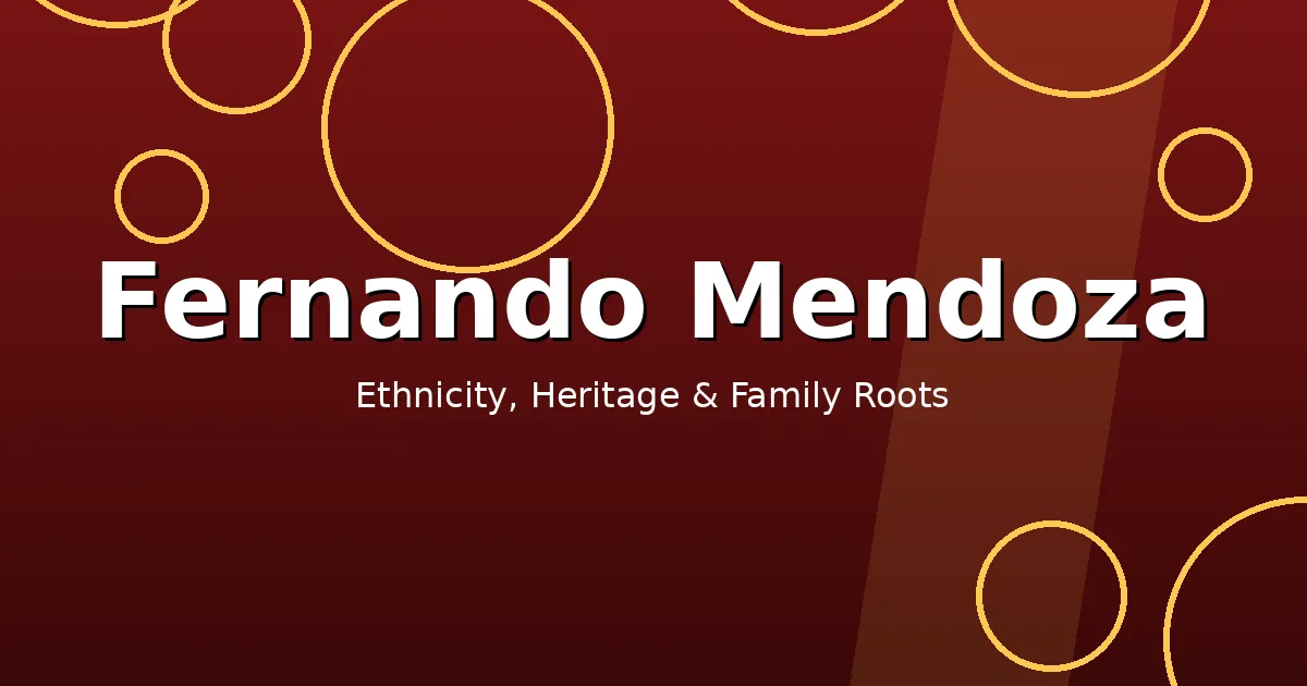 Stylized editorial graphic showing Fernando Mendoza's Cuban-American heritage and family roots