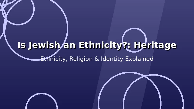 Stylized editorial graphic explaining Jewish ethnoreligious identity