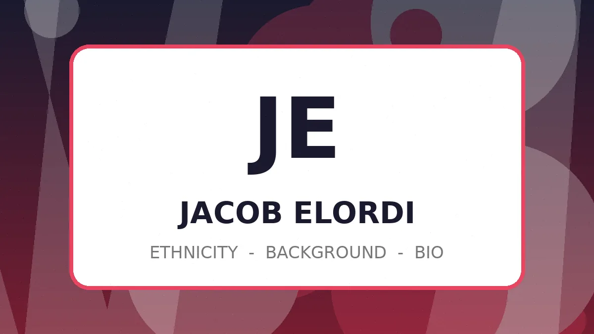 Summary card graphic of Jacob Elordi ethnicity, Basque heritage and biography facts