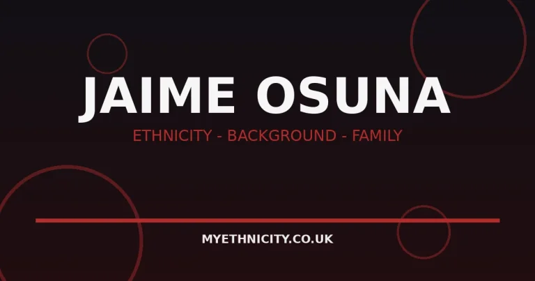 Stylized editorial graphic with scales of justice for Jaime Osuna ethnicity article featured image