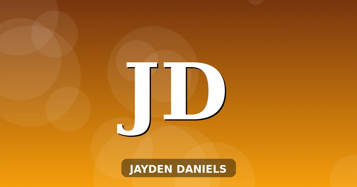 Editorial graphic featuring Jayden Daniels name design about his African-American and Japanese roots
