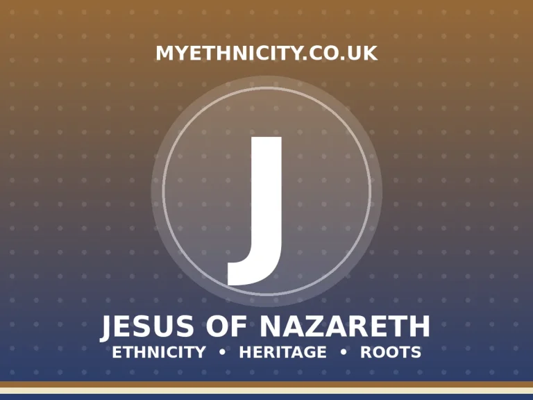 Jesus of Nazareth ethnicity editorial graphic with Galilean heritage colors