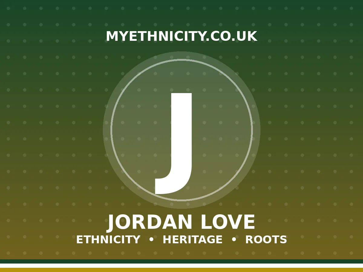Jordan Love ethnicity editorial graphic with heritage colors