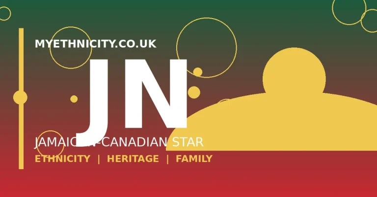 Stylized editorial graphic of Josh Naylor with Jamaican-Canadian heritage theme