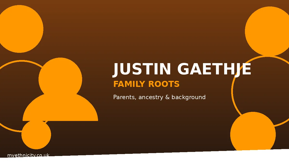 Justin Gaethje family roots and German and Mexican ancestry, stylized editorial illustration