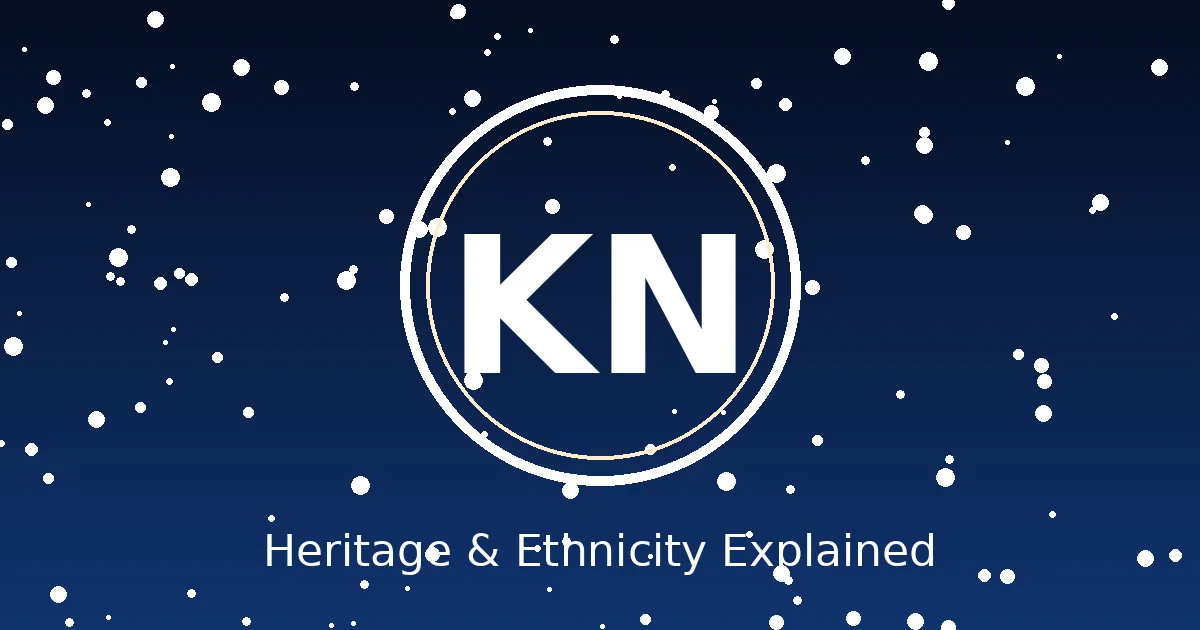 Stylized editorial graphic with Kristi Noem's initials representing her Norwegian and German Scandinavian heritage