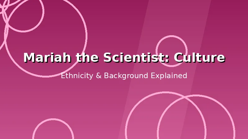 Stylized editorial graphic illustrating Mariah the Scientist's R&B career and musical journey