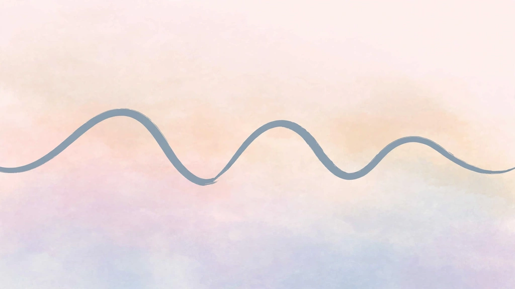 Abstract wave chart showing emotional highs and lows