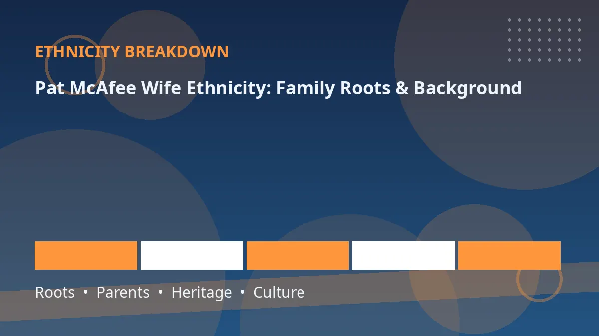 Stylized editorial graphic illustrating Samantha McAfee's American family background and ethnicity