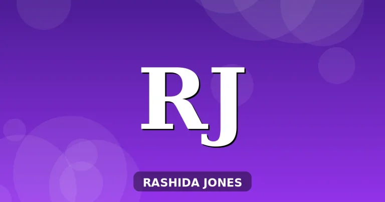 Editorial graphic featuring Rashida Jones name design about her Black and Jewish heritage