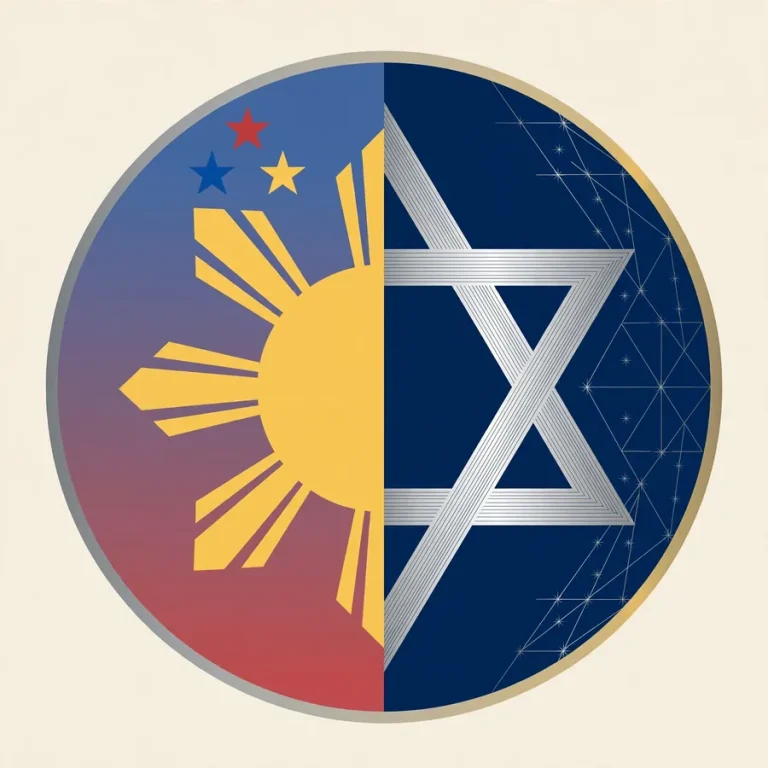 Featured graphic for Rob Schneider ethnicity article: split Filipino-Jewish heritage emblem