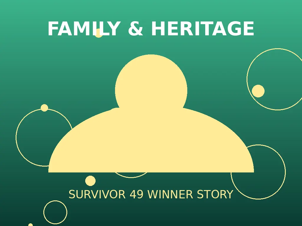 Stylized editorial illustration with tropical island and torch motifs representing Savannah Louie's Survivor 49 victory and Asian-American heritage