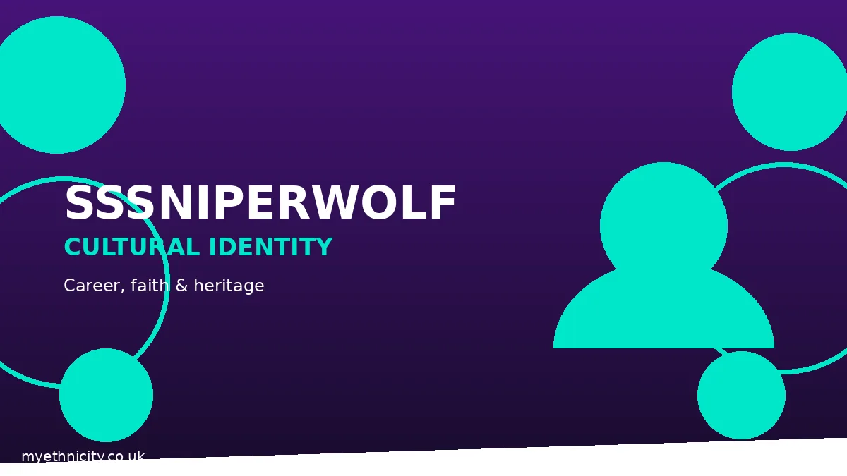SSSniperwolf YouTube career and cultural identity, stylized editorial illustration