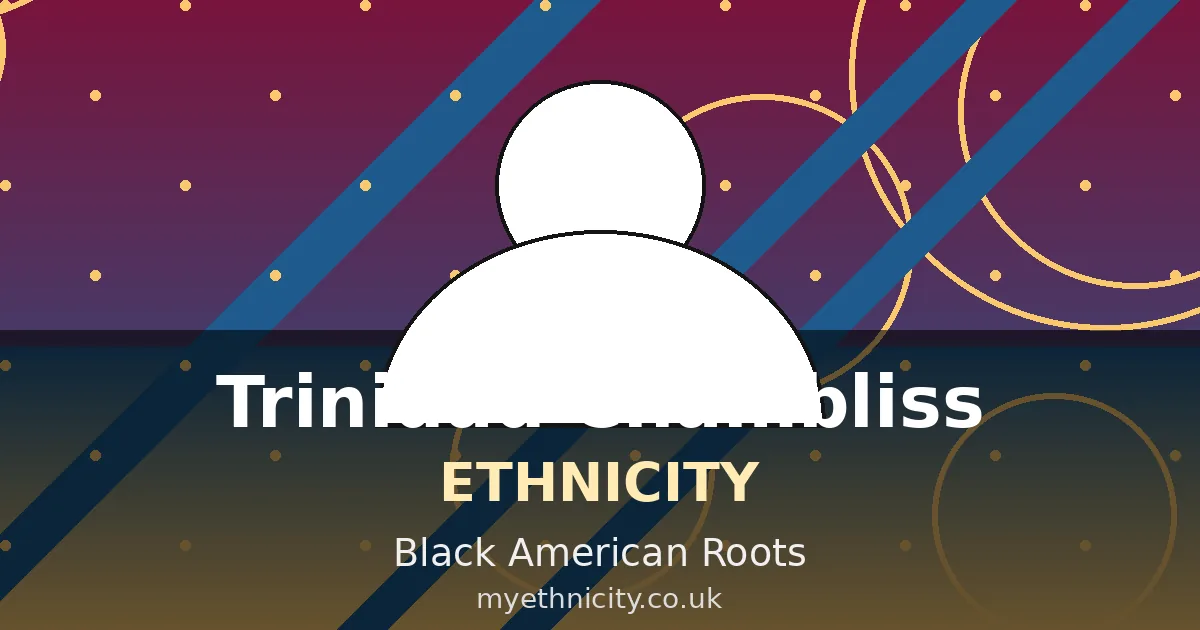 Stylized editorial portrait graphic of Trinidad Chambliss with football and faith-inspired motifs