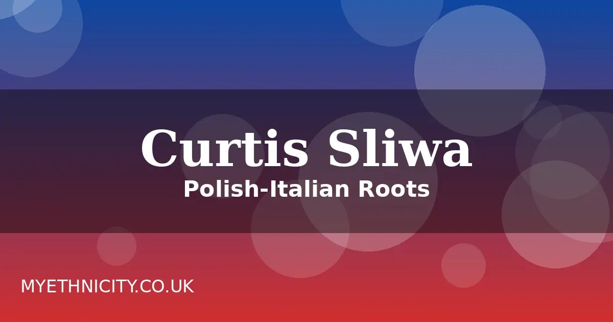 Stylized featured graphic for the Curtis Sliwa ethnicity article with blue gradient design