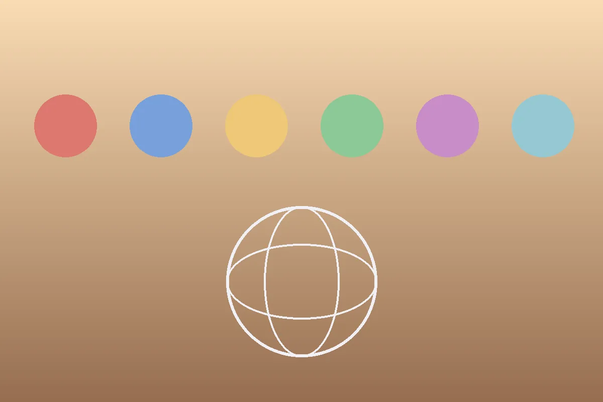 Stylized editorial illustration of a world globe with connecting lines, representing the concept of ethnicity