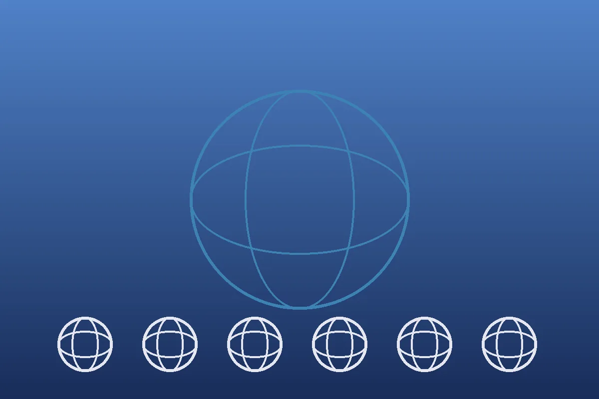 Stylized editorial illustration of a world globe with connecting lines, representing the concept of ethnicity